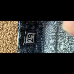 miss me womens jeans.  29/33.  easy boot